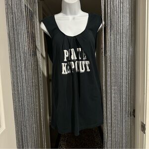 mason margiela private keep out mini dress tank top